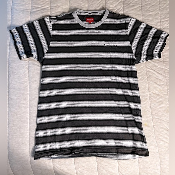 Supreme | Shirts | Mens Large Supreme Black And Gray Tshirt | Poshmark